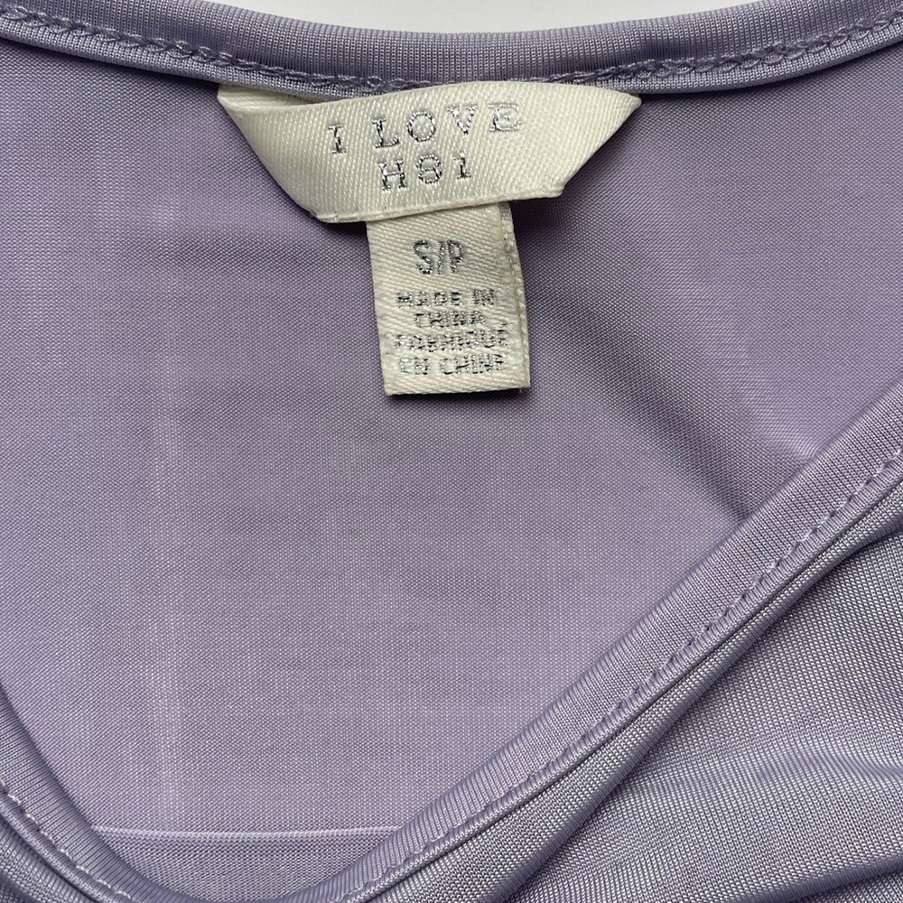 i love h81 Lilac lavender  slip Dress pleated small - Picture 5 of 6